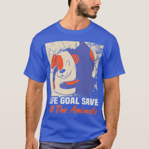 T-shirt Objectif de vie Sauver tous les animaux Chien Seco