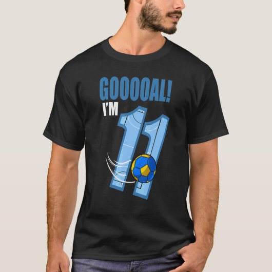 T-shirt Objectif du joueur de handball Je suis 11e anniver (Devant)