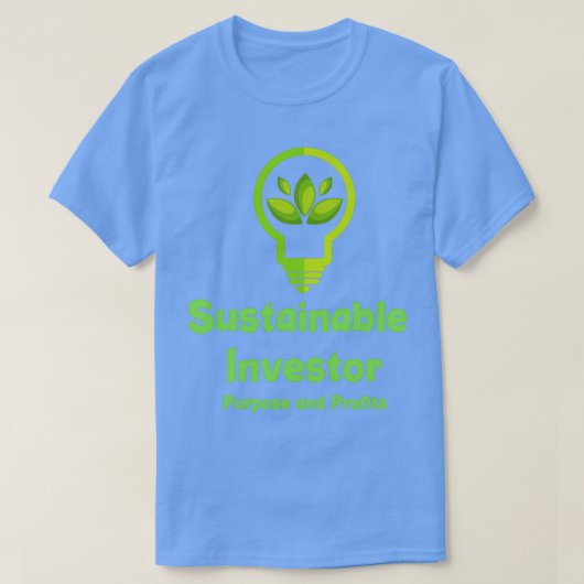 T-shirt Objectif et bénéfices durables de l'investisseur E (Design devant)