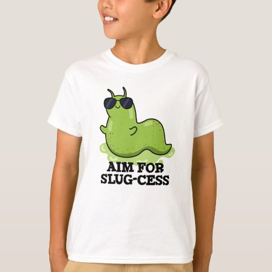 T-shirt Objectif Pour Le Jeu De Slug-cess Funny Positif (Devant)