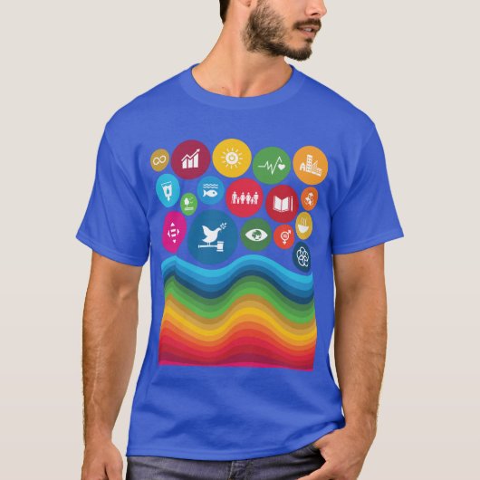 T-shirt Objectifs de développement durable ODD Objectifs m (Devant)