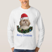 T-Shirt objets de Noël Chien Shih-Tsu (Devant)