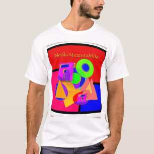 T-shirt Objets Médias Hommes Amusant Blanc