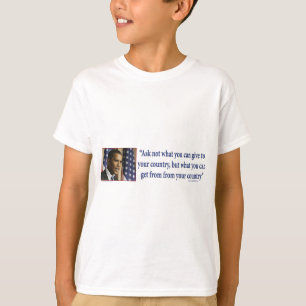 T-shirt Obmana Demandez ce que vous pouvez obtenir de votr