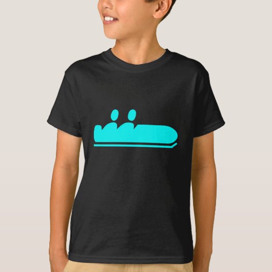 T-shirt Obnubilé - Cyan (Devant)