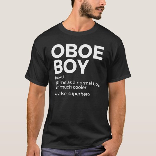 T-shirt Oboe Boy Définition Oboe Player 1 (Devant)