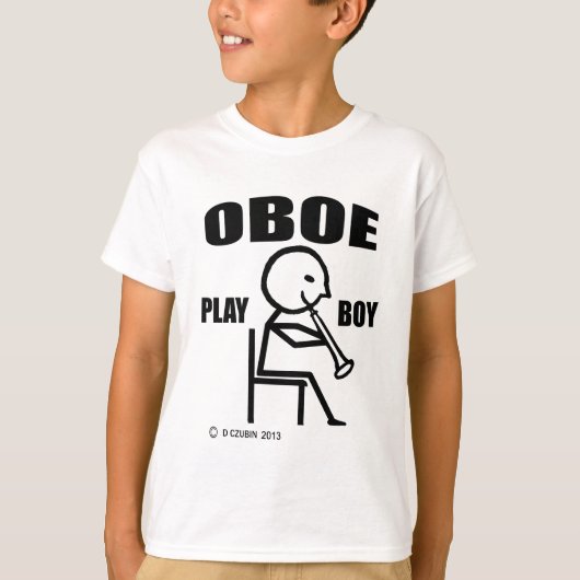 T-shirt Oboe Play Boy (Devant)