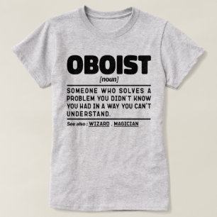 T-shirt Oboist Noun Définition Band Mèmes Oboe Player
