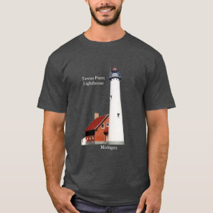 T-shirt Obscurité de chemise de phare de point de Tawas