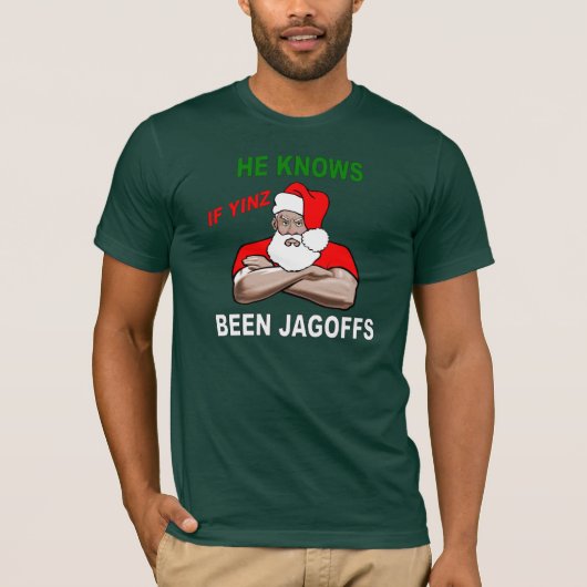 T-SHIRT OBSCURITÉ DE CHEMISE DE PITTSBURGH PÈRE NOËL (Devant)