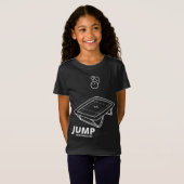 T-Shirt Obscurité de chemise de SAUT de trempoline (Devant entier)