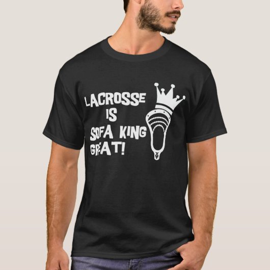 T-shirt Obscurité de SofaKing de lacrosse grande (Devant)