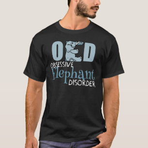 T-shirt Obscurité hantée par éléphant mignon