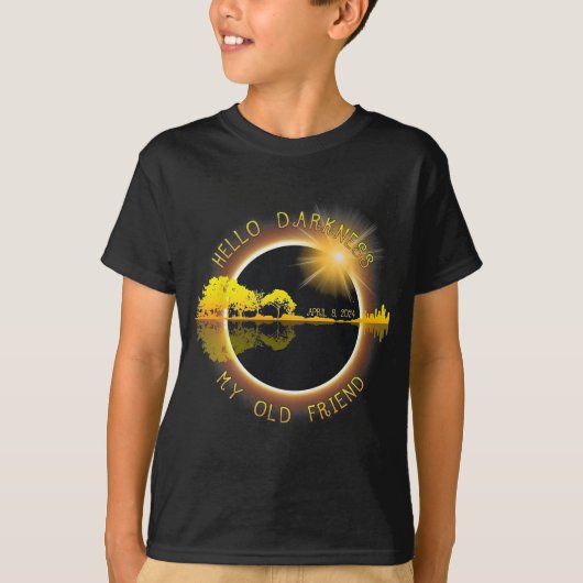 T-shirt Obscurité Mon Vieux Ami Eclipse (Devant)