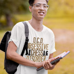 T-shirt Obsédée par les échecs<br><div class="desc">Un cadeau d'échecs amusant pour un accro aux échecs. Un petit humour d'échecs. J'ai l'OCD,  le trouble obsessionnel des échecs.</div>