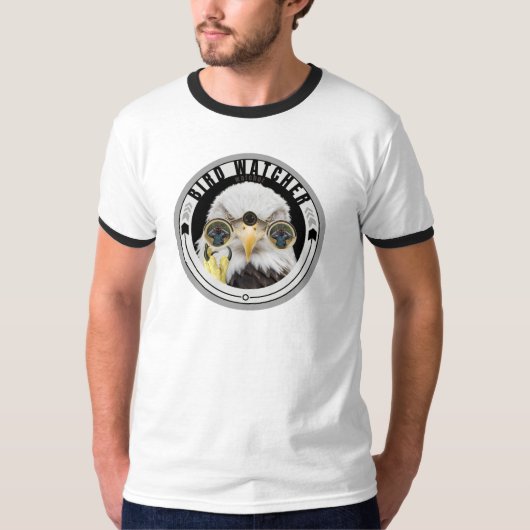 T-shirt "Observateur d'oiseaux", Aigle d'observation d'ois (Devant)