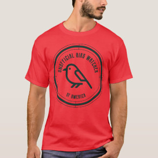 T-SHIRT OBSERVATEUR D'OISEAUX NON OFFICIELS DE L'AMÉRIQUE