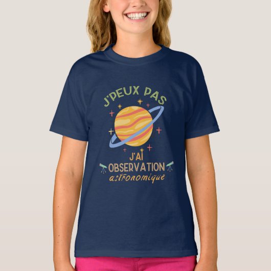 T-shirt Observation astronomique (Devant)