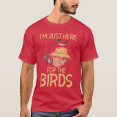 T-shirt Observation des oiseaux Jumelles d'oiseaux (Devant)