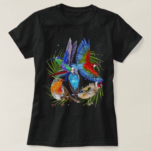T-shirt Observation des oiseaux Oiseaux Oiseaux Oiseaux tr (Design devant)