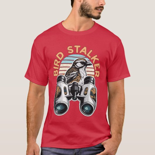T-shirt Observation des oiseaux Stalker Ornithologie Birdw (Devant)
