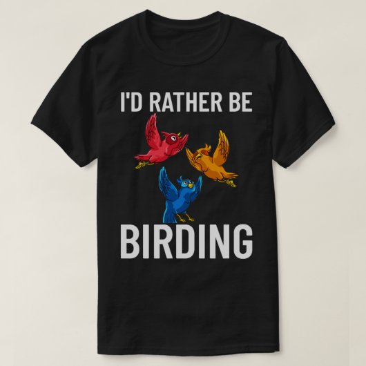T-shirt Observation d'oiseaux Débutant de la caméra binocu (Design devant)