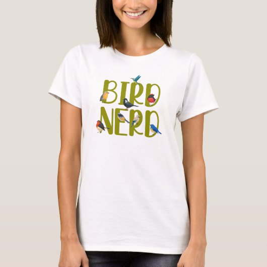 T-shirt Observation Nerd des oiseaux (Devant)