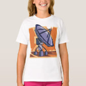 T-shirt Observatoire de sciences spatiales radiotélescope (Devant)