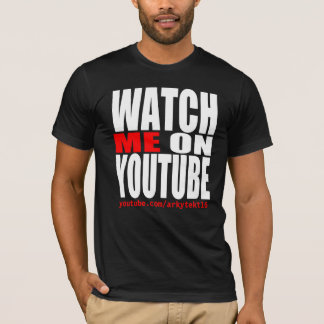 T-shirt Observez-moi sur YouTube (moderne)