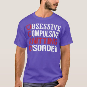 T-shirt Obsessionnel Compulsif Tricot trouble blanc