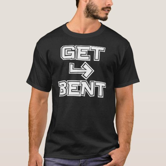 T-shirt Obtenez coudé (Devant)