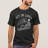 T-shirt Obtenez Dans Loser Skeleton Dans Coffin Halloween  (Devant)