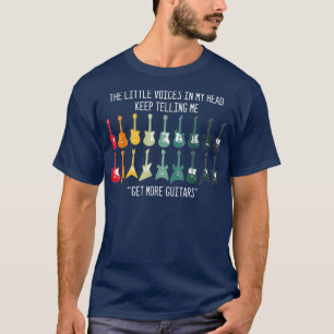 T-shirt Obtenez Plus De Guitares, Guitariste Papa Musique