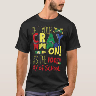 T-shirt Obtenez votre Crayon C'est le 100e jour de l'école