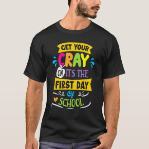 T-shirt Obtenez Votre Gris Le Premier Jour De L'École Dabb