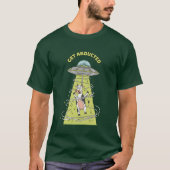 T-shirt Obtenir Enlevé Alien Vache amusant Conception OVNI (Devant)