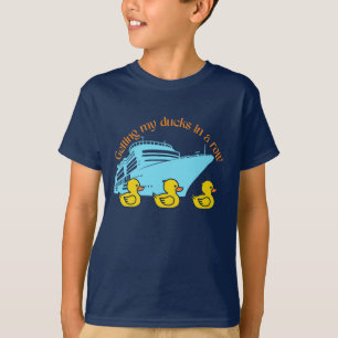 T-shirt Obtenir Mes Canards De Croisière Dans Une Rangée