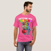 T-shirt Obtenir mon rayon sur Dinosaur Crayon retour aux e (Devant entier)