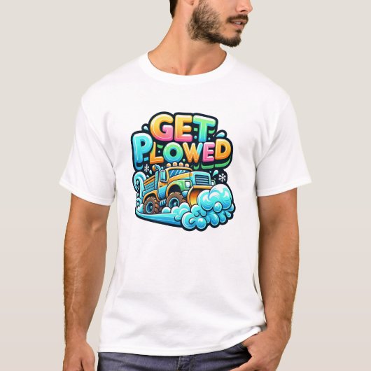 T-shirt Obtenir Sticker Lu (Devant)