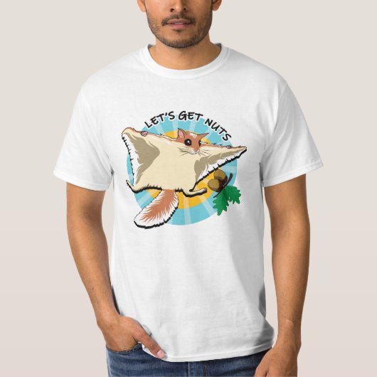 T-shirt Obtenons des noix - Écureuil volant (Devant)