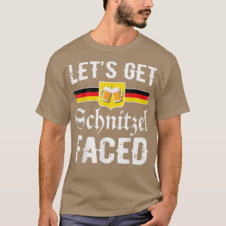 T-shirt Obtenons Schnitzel Face Hommes Femmes Vintage Okto