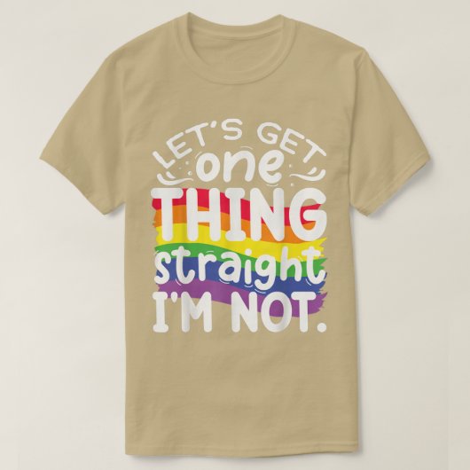 T-shirt Obtenons une chose que je ne suis pas.  (Design devant)