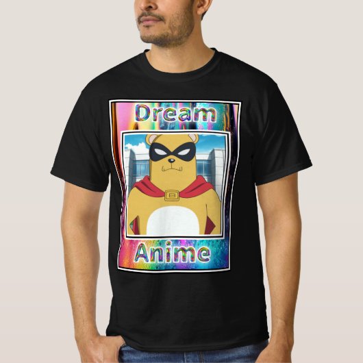 T-shirt Obtention de l'ours de barrière Anime (Devant)