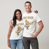 T-shirt obtenu bois charpentier humour drôle design (Unisexe)