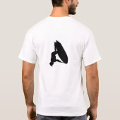 T-shirt obtenu de secousse avec la silhouette (Dos)