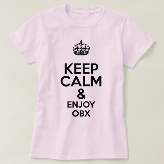 T-shirt OBX Conserver le calme (Design devant)