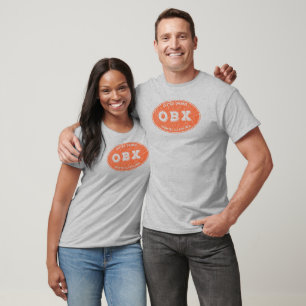 T-shirt OBX Ovale en panne en orange