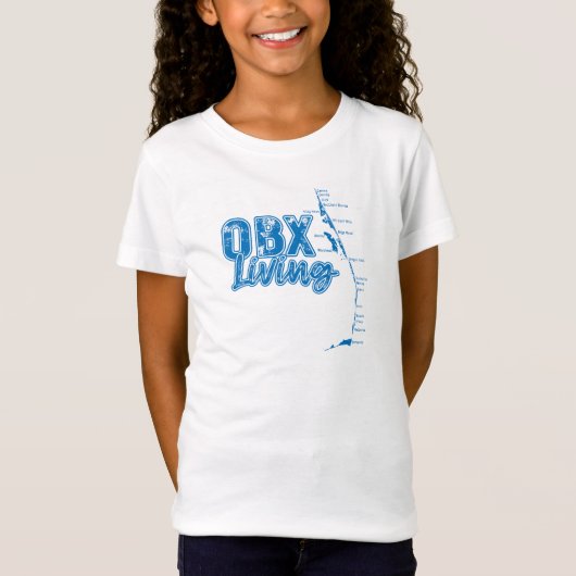 T-Shirt OBX Vivre en bleu (Devant)