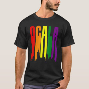 T-shirt Ocala Florida Lgbtq Pride drapeau arc en ciel