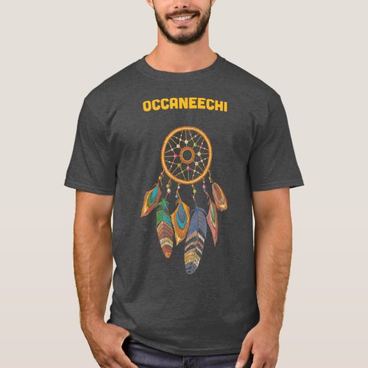 T-shirt Occaneechi Tribe Amérindien Respect de l'honneur a (Devant)